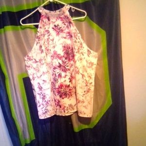 Women's floral halter top